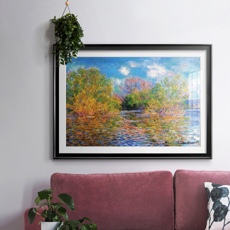 La seine près de Giverny, 1888, Noir, H 19 po x l 27 po x P 1,5 po