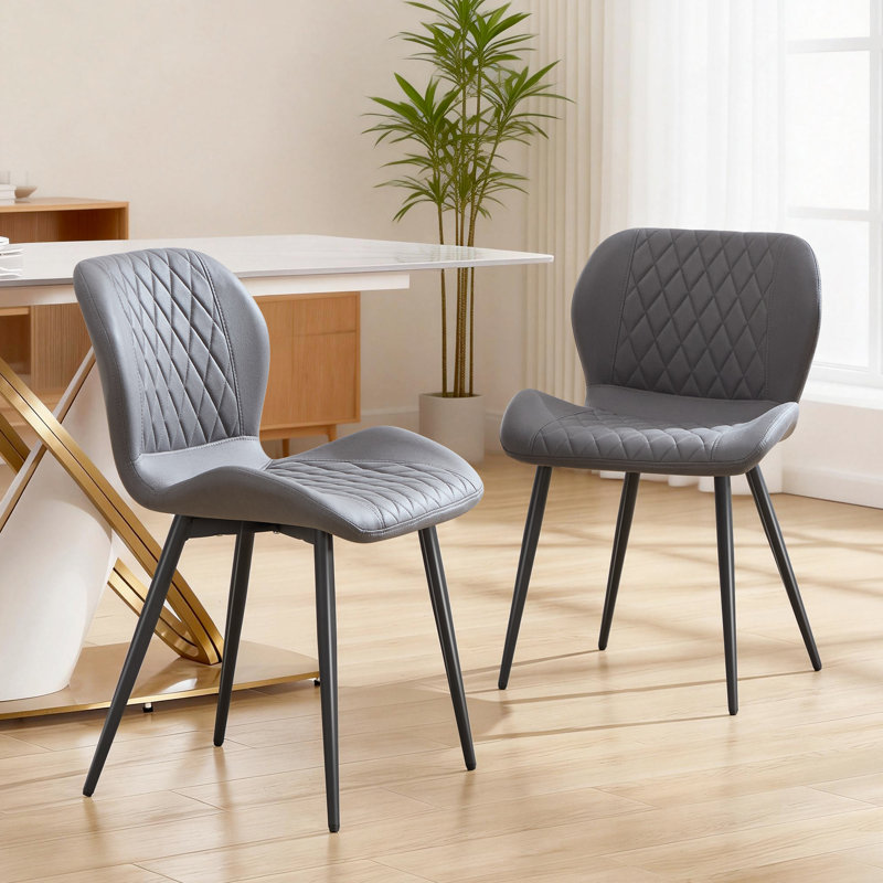 46cm H Dining Chair, Dark Grey