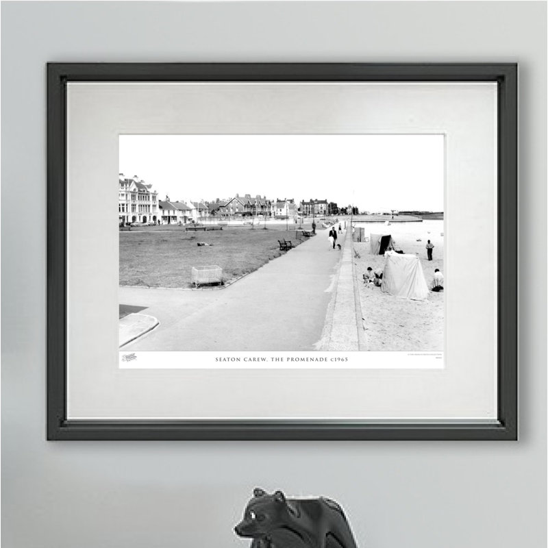 Seaton Carew, The Promenade C1965 - Single Picture Frame Print, 40cm H x 50cm W x 2.3cm D