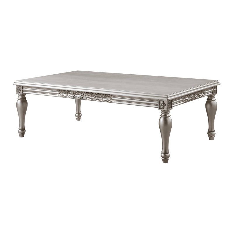 Jinnifer Rectangular Coffee Table in Platinum