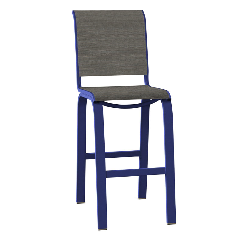 Tabouret de bar 29,5 po Holna, Bois de plage texturé, Gris anthracite Collect