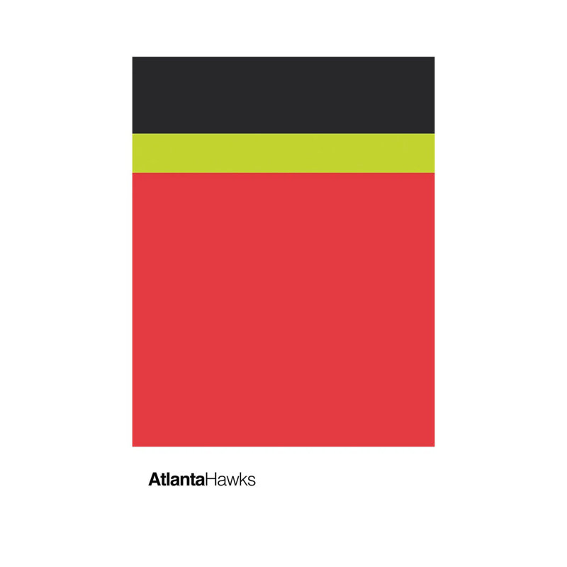 Atlanta Hawks Basketball Team by Avesix - Wrapped Canvas Print, 20.32 cm H x 30.48 cm W