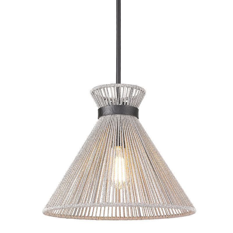 Riya 1 - Light Matte Black Pendant