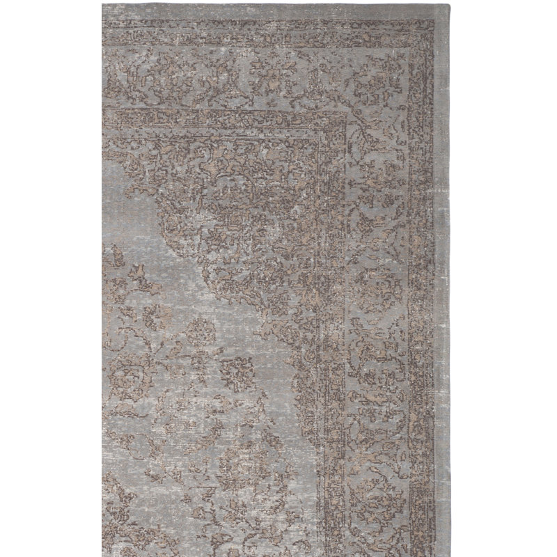 Classic Vintage Cotton Oriental Rug, Rectangle 4' x 6'