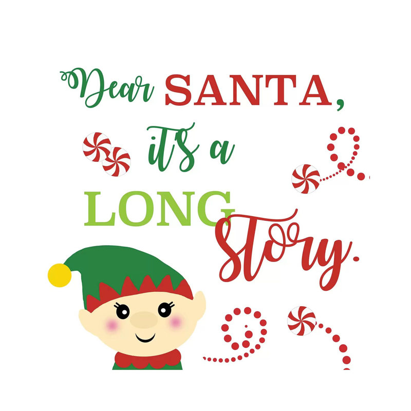 Dear Santa by Anna Quach - Wrapped Canvas Print, 30.48cm H x 30.48cm W