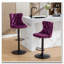 Tabourets de bar pivotants avec siège réglable, tabourets de bar rembourrés modernes avec dossier capitonné confortable pour un pub à domicile et un îlot de cuisine, ensemble de 2-840652536-854397714