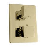 ZLINE Crystal Bay Thermostatic Shower System in Polished Gold