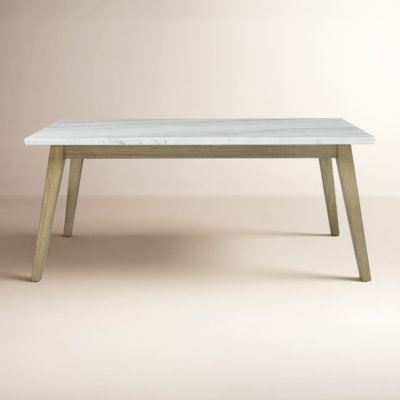 Lucia 72" Genuine Marble Dining Table