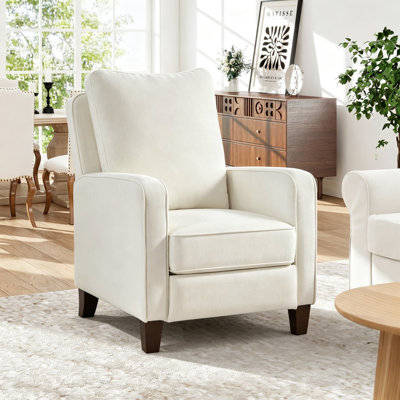 Fauteuil inclinable de 30 po de largeur moderne et rembourré
