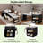 Kitchen Island With Extendable Dining Table, Power Outlet, 2 Drawers, 2 Side Open Shelves And Double-sized Storage Design-312429098