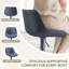 Tabourets de bar modernes et rembourrés en similicuir pivotant à hauteur réglable avec repose-pieds (ensemble de 4)-1722056815-1718571850