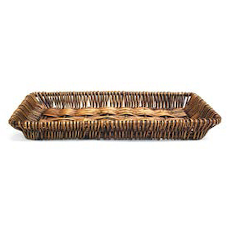 Panier à mèche/en rotin rectangulaire, H 2 po x l 11 po x P 17,75 po