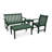 POLYWOOD Vineyard 4-Piece Bench Seating Set-29563466