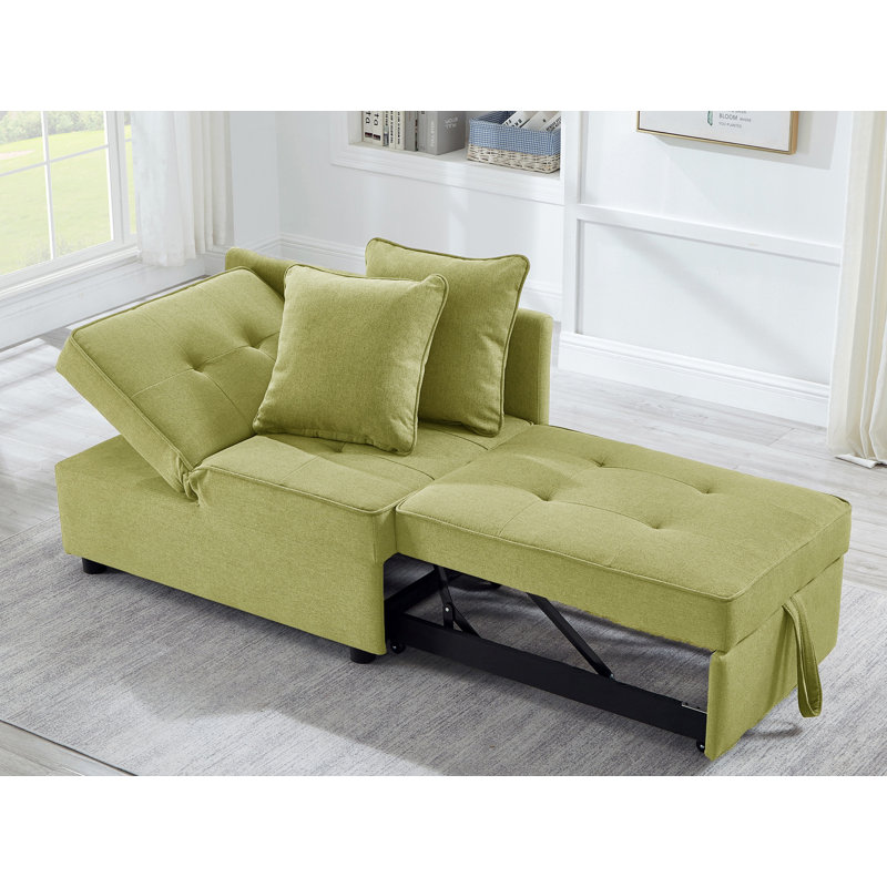 Chaise convertible 4 en 1, Polyester vert