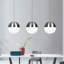 Luminaire suspendu sphère 1 lumière DEL Cobden-294502069