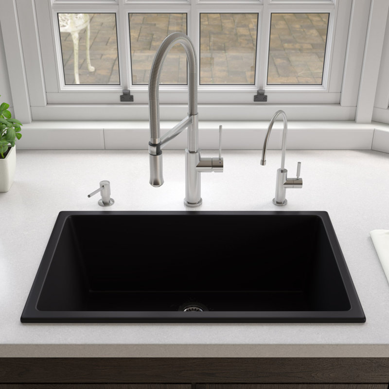 29.88'' L Single Bowl Fireclay Kitchen Sink