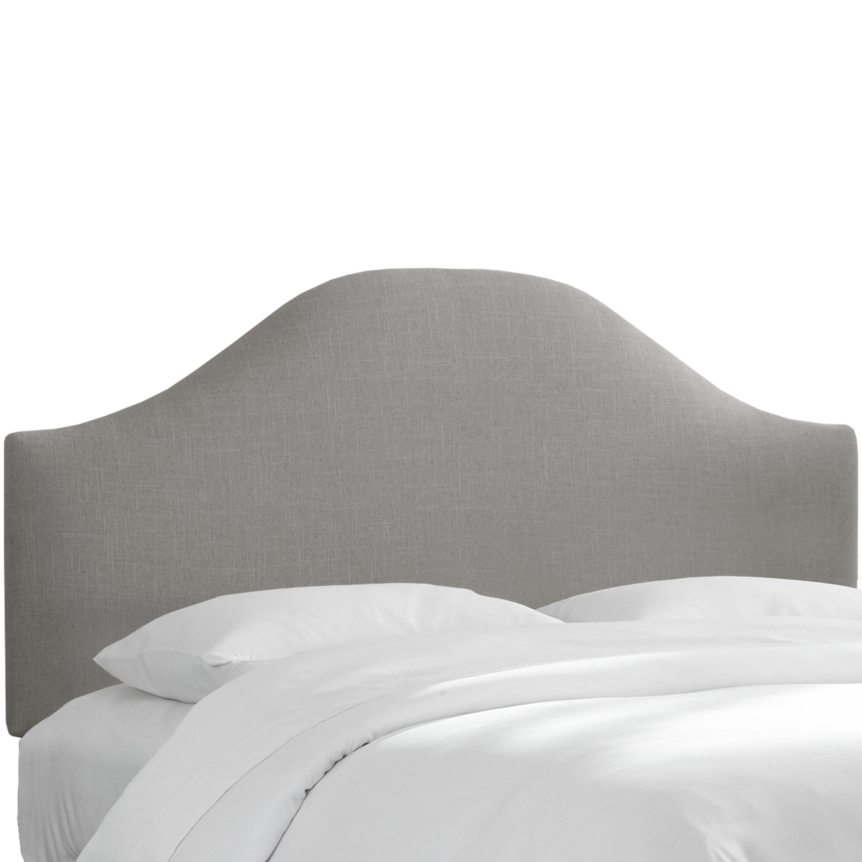 Wayfair grey store upholstered headboard