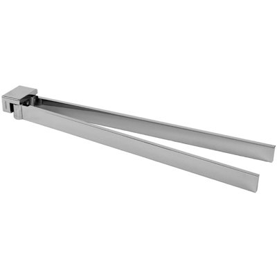 Barre à serviettes murale double 13,9 po pivotante Leverette