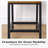 Dining Chair Rustic Wood Chairs with Metal Steel Frame Modern Farmhouse Chair for Kitchen, Bedroom, Living Room（Set of 6）-693245332-693245331