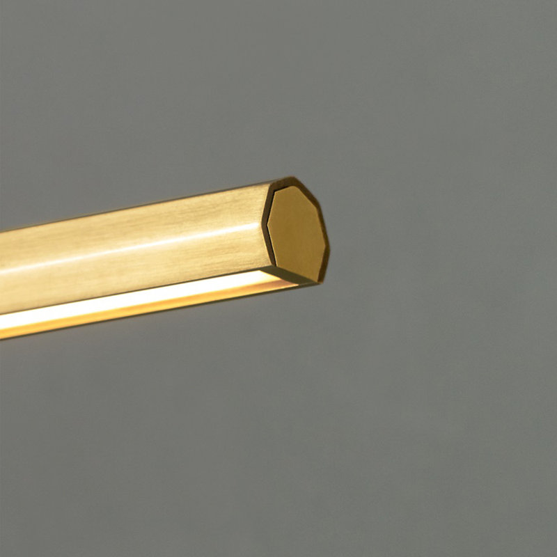 Plural Dimmable LED Wall Mounted Picture Light, Natural Brass