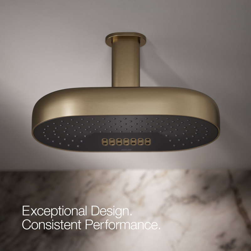 Statement™ Oblong 14" Two-Function 2.5 Gpm With Katalyst Air-Induction Technology, Vibrant Brushed Bronze