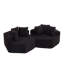 Chaises d'appoint modernes et modulaires, ressorts en mousse chenille, salon hexagonal pour la maison