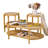 Ensemble de tables basses en rotin Cordoves