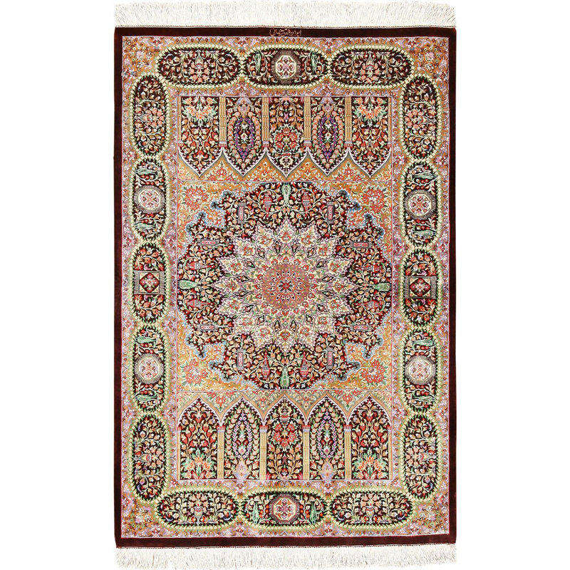 Persian Silk Oriental Area Rug