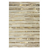 Kronos Cowhide Striped Area Rug