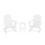 Chaise Adirondack à bascule en plastique avec table Laguna-985718977