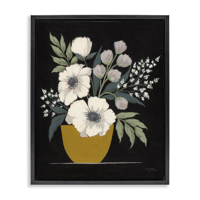 Art mural sur toile Floater, Cadre flottant noir de jais, H 21 po x l 17 po