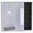 Myrick 2-Shelf Medicine Cabinet With Mirror Black Wengue-156311543