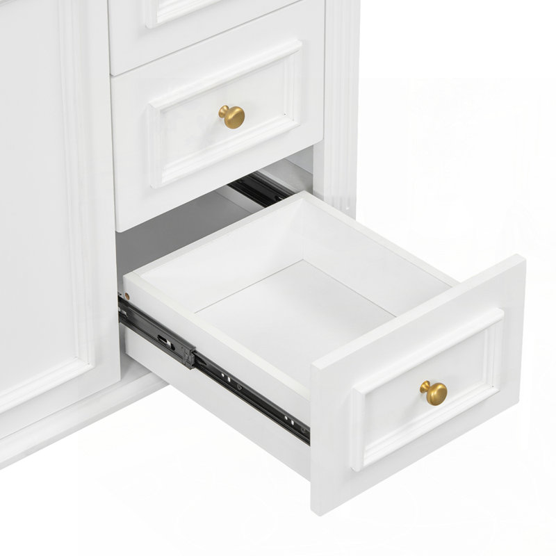 Meuble-lavabo élégant avec rangement spacieux et quincaillerie raffinée