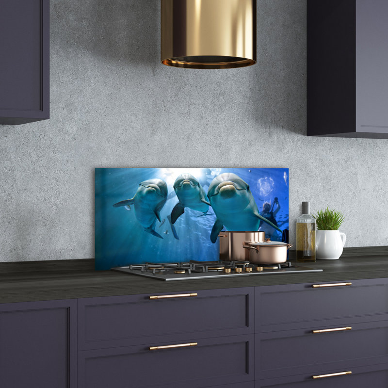 Thornlie 50cm W x 100cm L Glass Peel and Stick Panel
