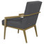 Fauteuil d'appoint rembourré en métal Kirra-1654302493