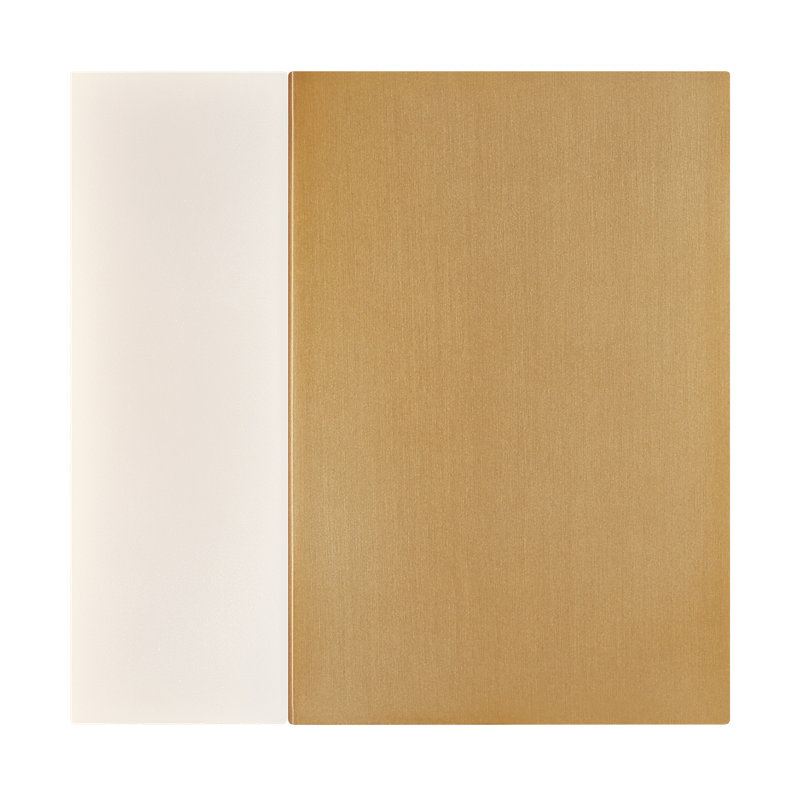 1 - Light LED Flush Mounted Sconce, Aged Brass