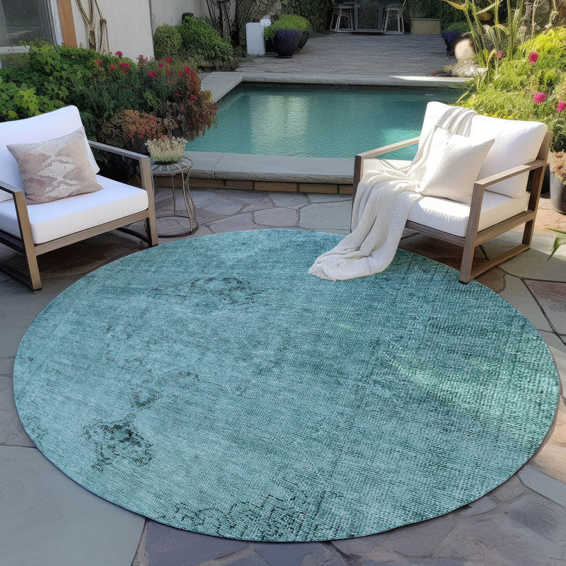 Tapis intérieur / extérieur Nayelin, Rond 8 pi