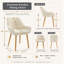 50cm H Upholstered Back Armchair with Solid Wood Legs (Set of 4)-1146842929-1146842941