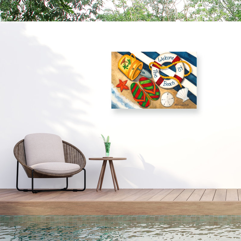 Toile d'extérieur Laurie Korsgaden «Beach Stills», H 22 po x l 32 po x P 1,5 po