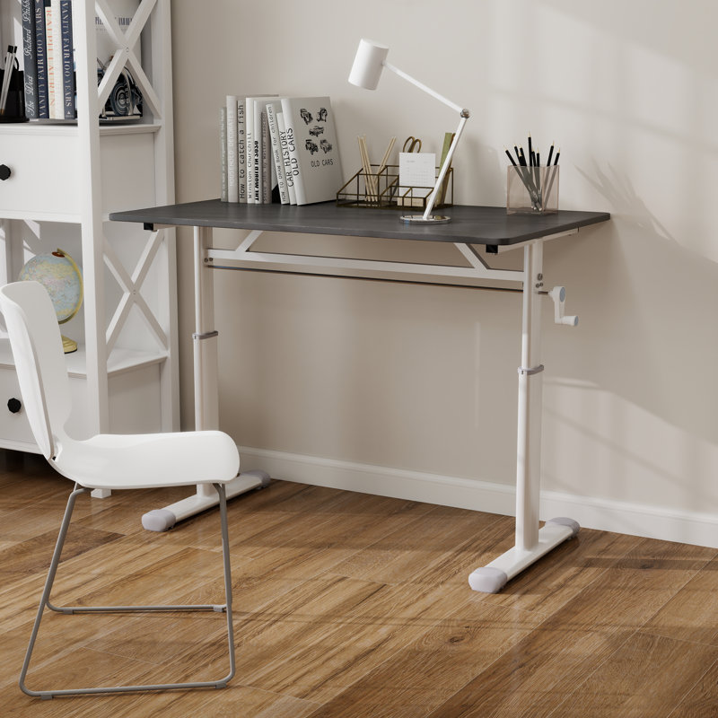 Bureau debout à hauteur ajustable Home Office, Gris