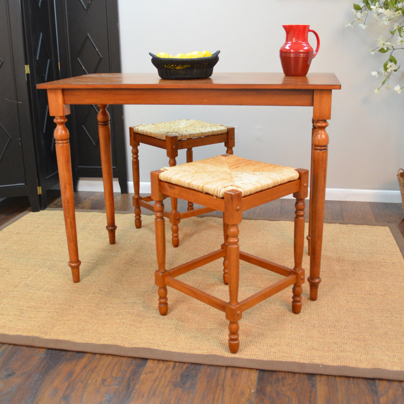 Emilia Solid Wood Base Dining Table, Walnut