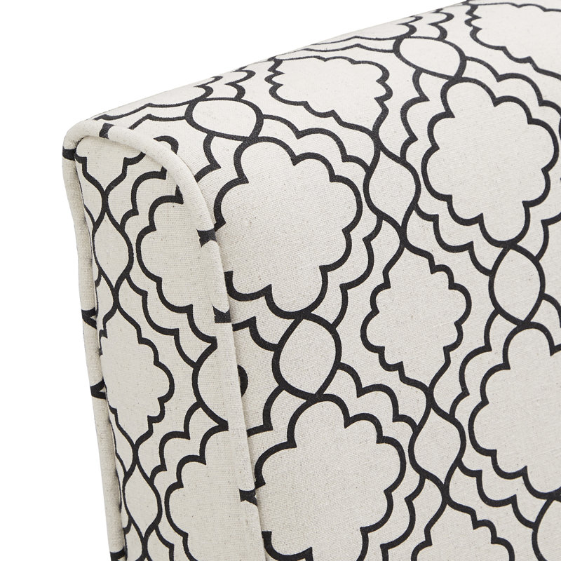 Upholstered Recliner, Moroccan Pattern Fabric