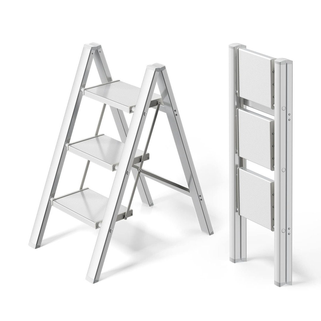 3 - Step Aluminium Lightweight Folding Step Ladder