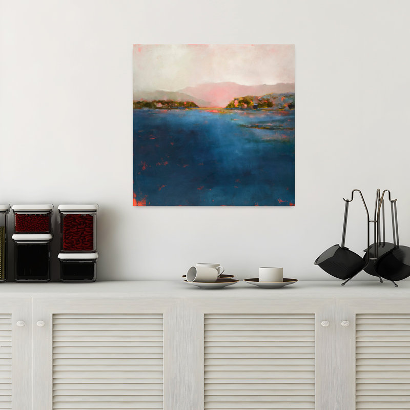 «Still Water», art côtier abstrait, H 18 po x l 18 po