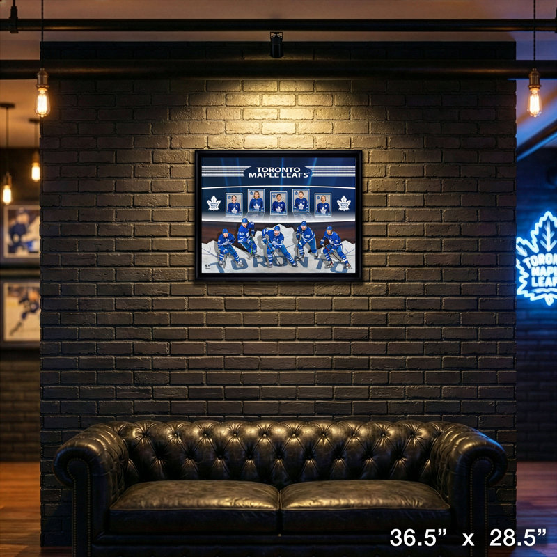 «Toronto Maple Leafs», collage de cartes encadrées