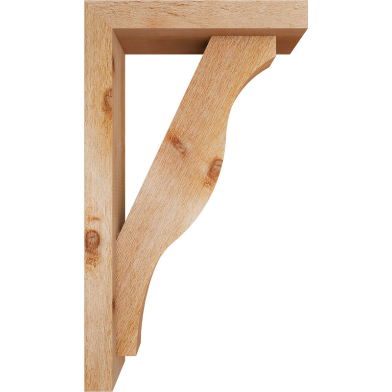 Support Funston Block avec support décalé, 28 x 16, Cèdre rouge occidental de l 4 po (scié brut)