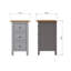 Clary 3 Drawer Bedside Table-100564006