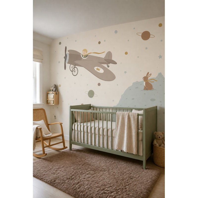 Papier peint amovible pour enfant, 100 po x 96 po, Peler et coller
