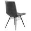 Élégante conception - Chaise d'appoint rembourrée Cohasset gris anthracite (ensemble de 4)-1257544079