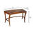 Wood One Drawer Curved Desk